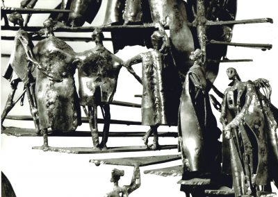 Karl-Henning Seemann: Entwurfsmodell zu "Kaukasischer Kreidekreis" (Detail)