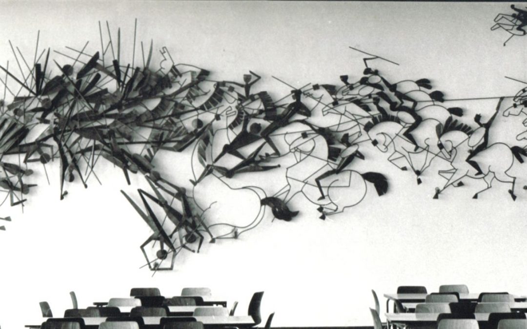Reiterschlacht, Stahlrelief