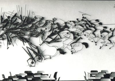 Reiterschlacht, Stahlrelief