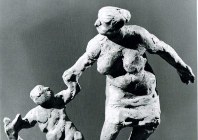 Karl-Henning Seemann: Bozzetto Mutter mit Kind und Puppe