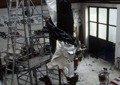 K.-H. Seemann: Geschichtsspirale (Arbeit im Atelier)